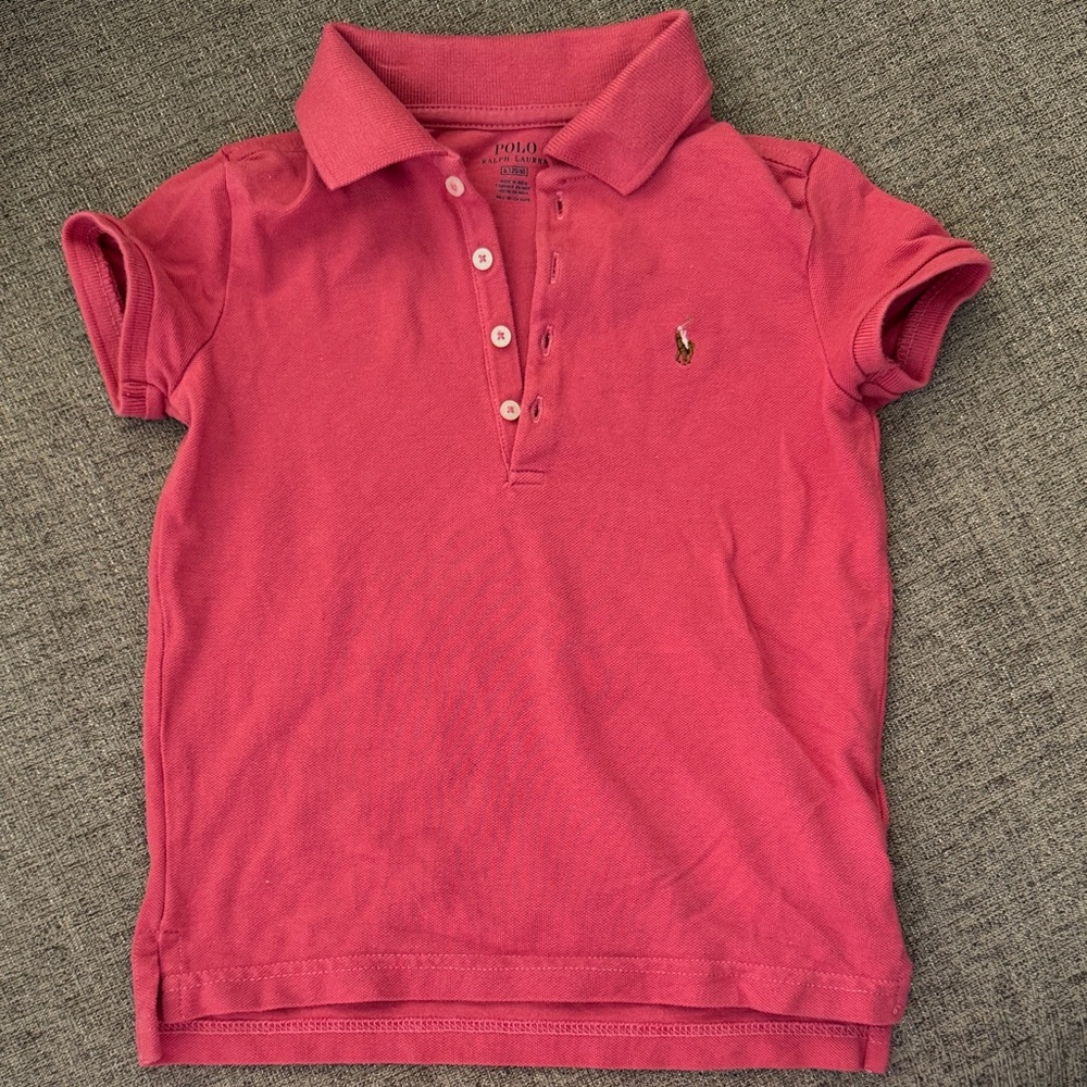 Polo by Ralph Lauren Kids Polo Shirt in Bright Pink